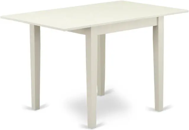 Main image of NDT-LWH-T Norden Rectangular Table 30"X48" With 2 Drop Leaves In Linen White Finish