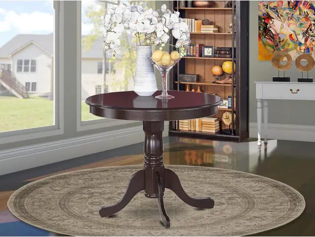 Alt view image 3 of 6 - ANT-CAP-TP Antique Table 36" Round with Cappuccino Finish