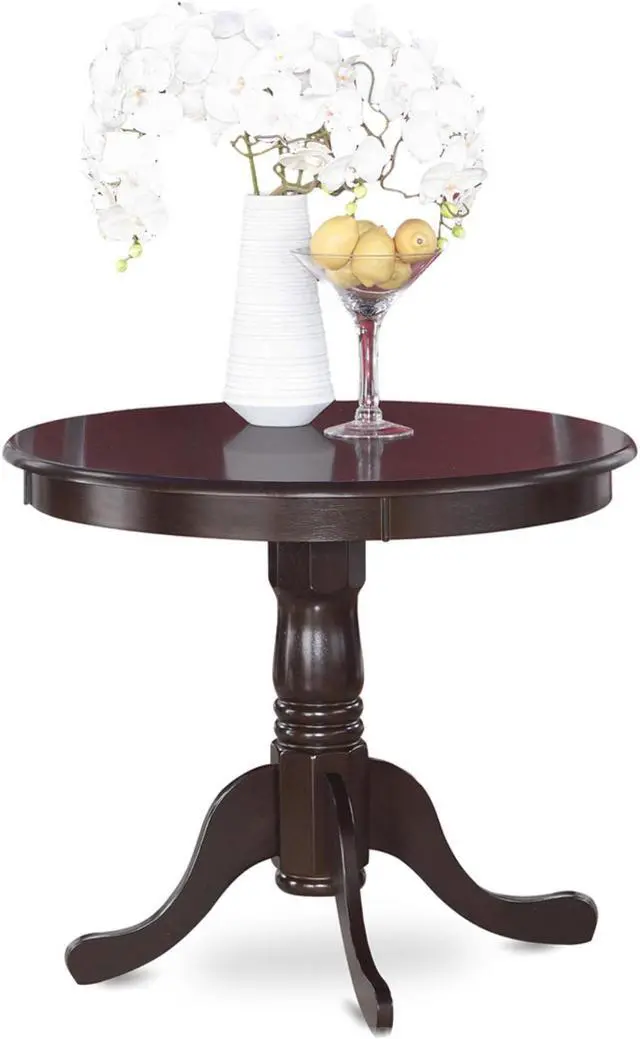Alt view image 2 of 6 - ANT-CAP-TP Antique Table 36" Round with Cappuccino Finish