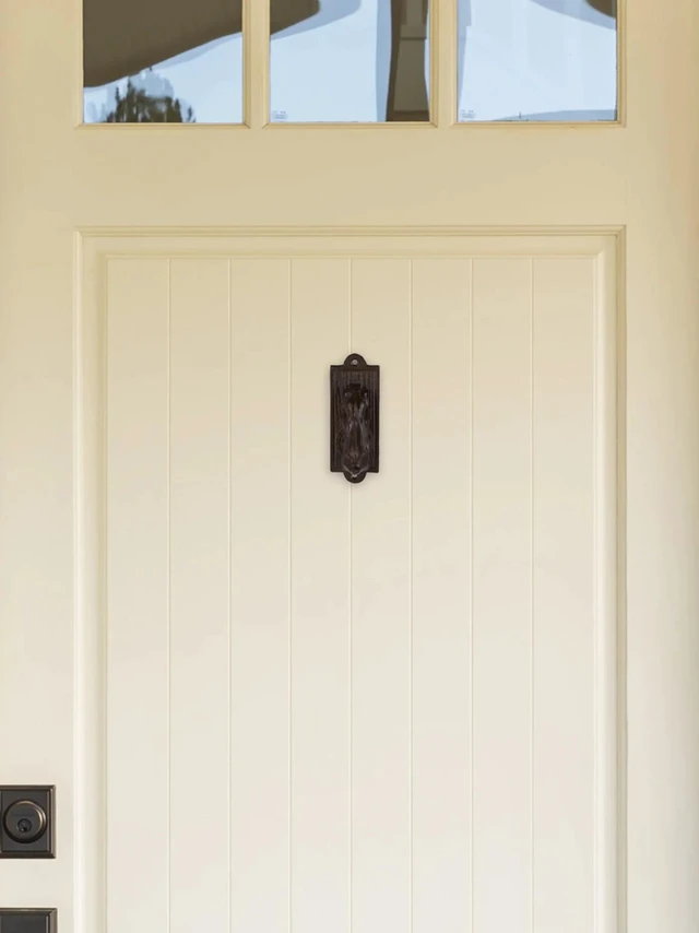 Alt view image 9 of 9 - Cast Iron Door Knocker - Rabbit