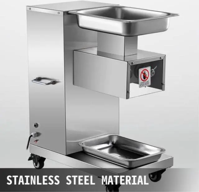 Alt view image 2 of 7 - VEVOR 110v 500kg Output Meat Cutting Machine Meat Cutter Slicer With Blade 750w