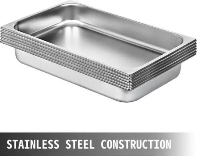 Alt view image 2 of 11 - VEVOR Steam Table Pans Bain-marie 6 Pack Catering Hotel Buffet Pans Buffet Food Pan