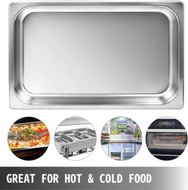 Alt view image 4 of 11 - VEVOR Steam Table Pans Bain-marie 6 Pack Catering Hotel Buffet Pans Buffet Food Pan