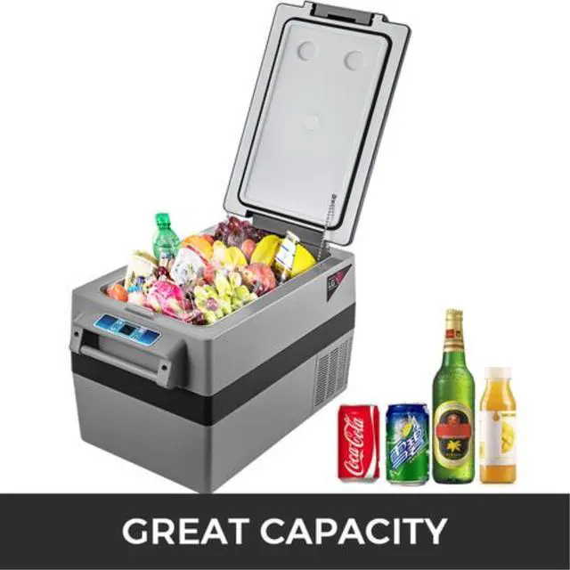 Alt view image 2 of 11 - VEVOR Car Fridge Freezer Cooler Mini Refrigerator 47.5qt Portable Lg Compressor 12/24v