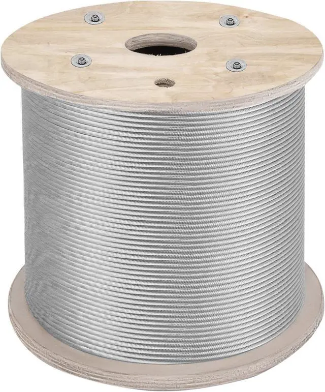 Main image of VEVOR T304 Stainless Steel Cable Wire Rope,1/4",7x19,200ft Fishery Aircraft Strand