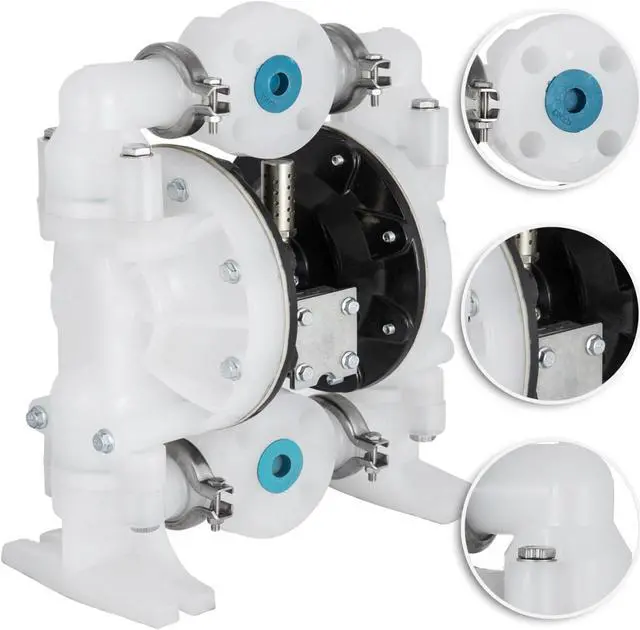 Main image of VEVOR Iin Box Double Diaphragm Air Poly Pump Chemical Industrial 1 Inch