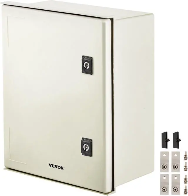 Main image of VEVOR Fiberglass Enclosure Electrical Enclosure Box 15.7 x 11.8 x7.9" Wall Mount