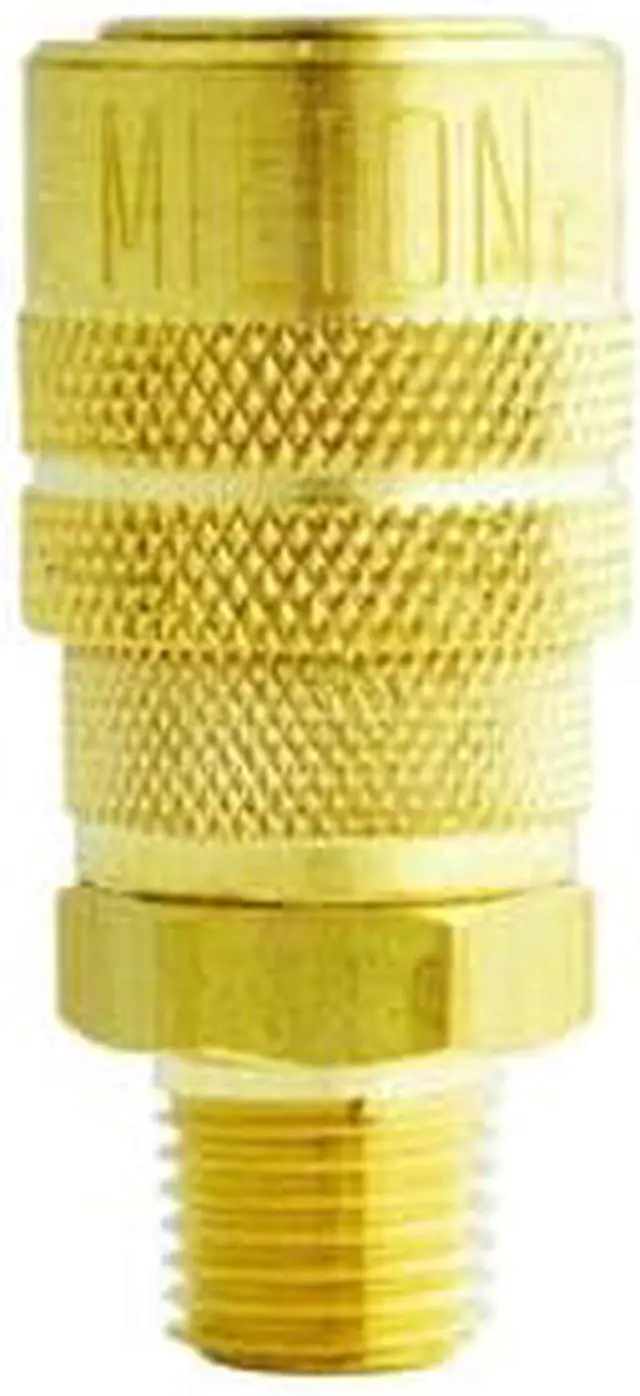Alt view image 8 of 8 - MILTON INDUSTRIES 1/4 Male M Style Coupler S-716 Unit: EACH