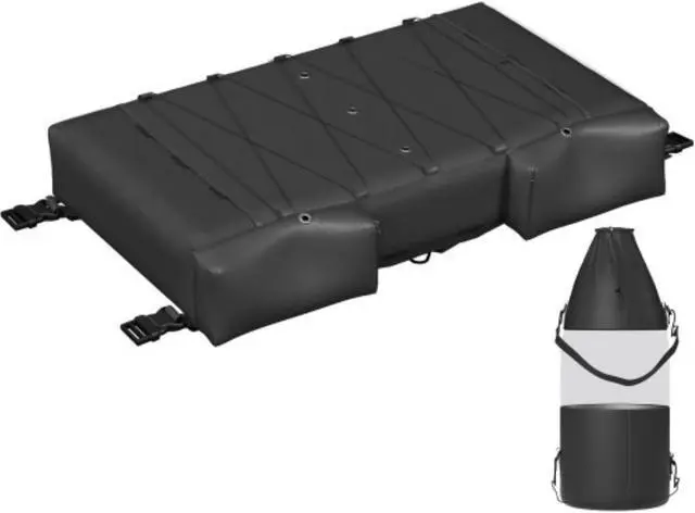 Main image of VEVOR T-Top Storage Bag, for 6 Type II Life Jackets, w/ a Boat Trash Bag, 600D OxfordFabric Life Vests Storage Bag for Most T-Top Boats, Bimini Tops and Pontoon Tops (Life Jackets not Included)