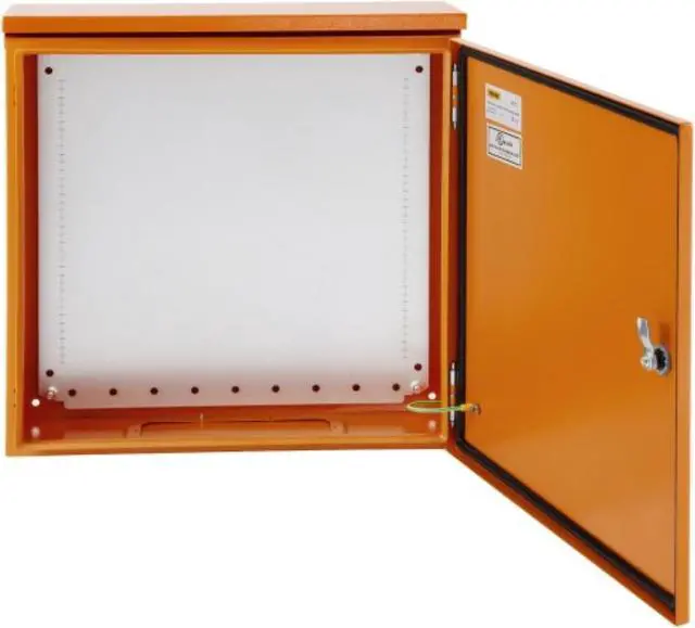 Main image of VEVOR Electrical Enclosure, 20'' x 20'' x 6'', UL Certified NEMA 4 Outdoor Enclosure, IP65 Waterproof & Dustproof Cold-Rolled Carbon Steel Hinged Junction Box for Outdoor Indoor Use, with Rain Hood