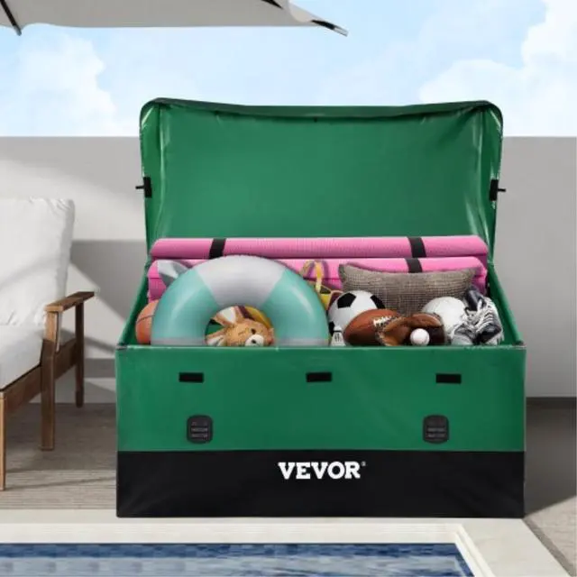 Main image of VEVOR Outdoor Storage Box Patio Deck Box 150 Gallon Waterproof PE Tarpaulin