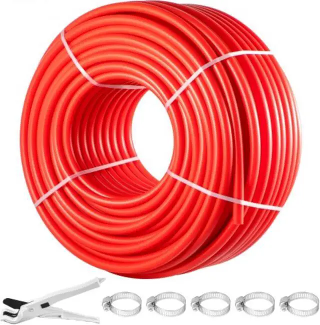 Main image of VEVOR PEX Pipe, 1 Inch x 500 FT PEX Tubing, Non Oxygen Barrier Red PEX-B Pipe, Flexible PEX Water Line for RV Sewer Hose, Plumbing, Radiant Heating