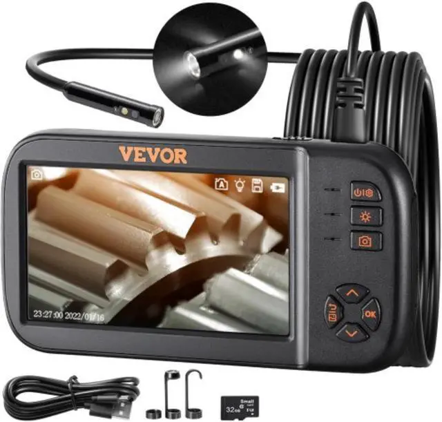 Main image of VEVOR Endoscope Camera Borescope Inspection Camera Triple Lens 4.5" IPS