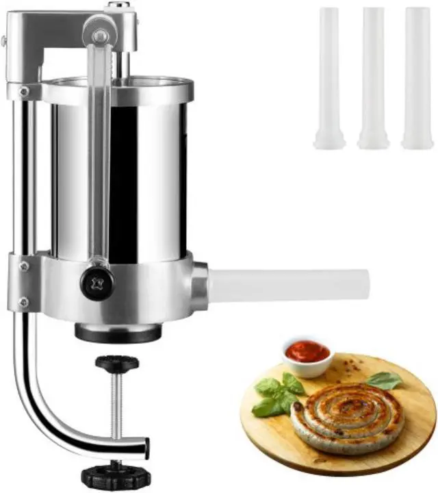 Main image of VEVOR Sausage Stuffer 2.5LBS/1.5L Capacity Homemade Sausage Maker Stainless Steel