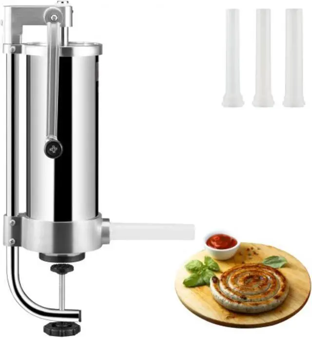 Main image of VEVOR Sausage Stuffer 5LBS/3L Capacity Homemade Sausage Maker Stainless Steel