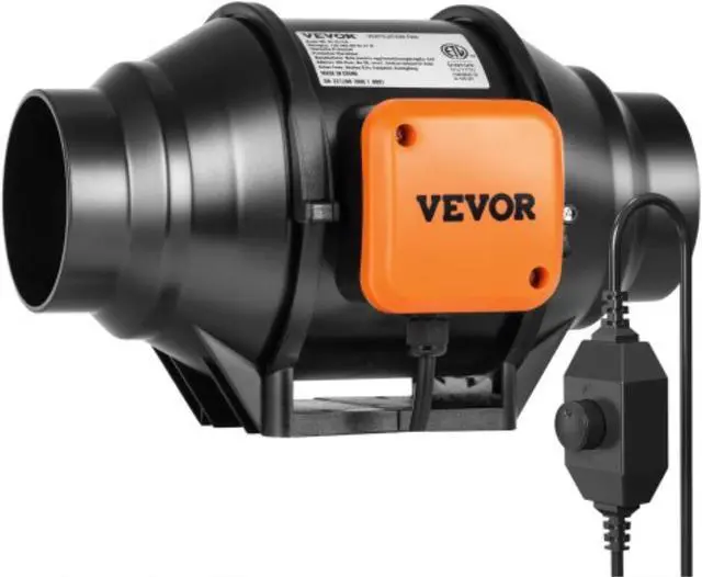 Main image of VEVOR 4 Inch Inline Duct Fan HVAC Exhaust Blower Kit AC Variable Speed Control