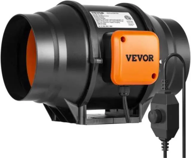 Main image of VEVOR 6 Inch Inline Duct Fan HVAC Exhaust Blower Kit AC Variable Speed Control