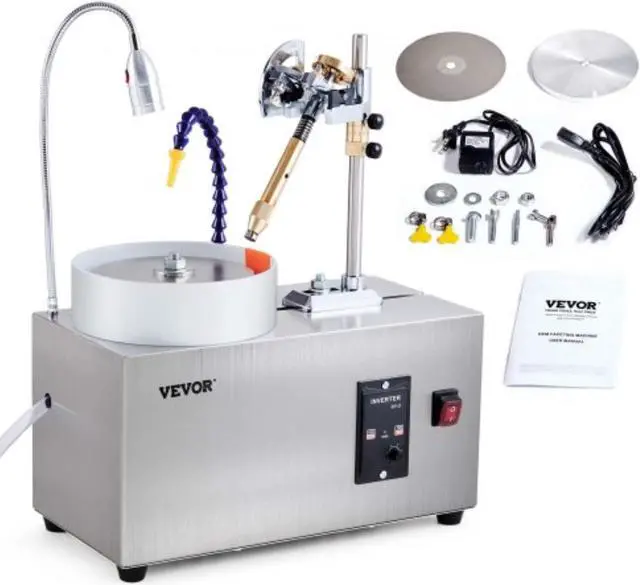 Main image of VEVOR Gem Faceting Machine 180W Jade Grinding Polishing 2980RPM Rock Polisher