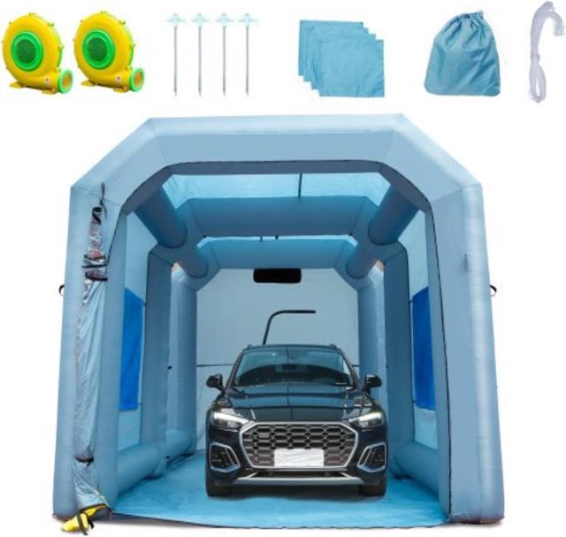 Main image of VEVOR Inflatable Paint Booth, 13x10x9ft Inflatable Spray Booth, High Powerful 900W Blowers Spray Booth Tent, Car Paint Tent Air Filter System for Car Parking Tent Workstation Motorcycle Garage