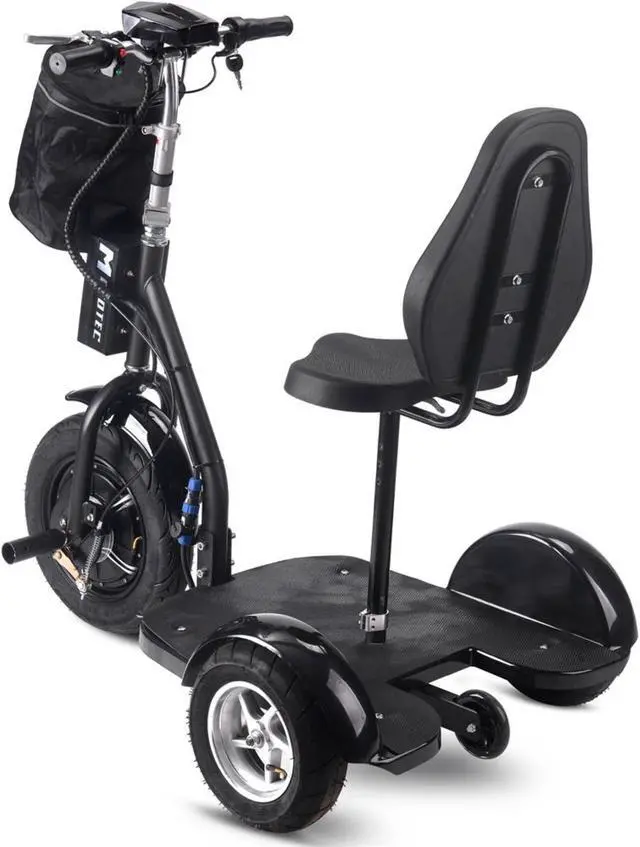 Alt view image 5 of 13 - MotoTec Electric Trike 48v 1000w Lithium Black