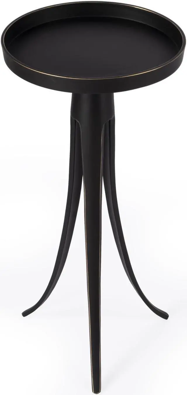 Alt view image 2 of 9 - Butler Specialty Company Monique Large Pedestal Accent Table, Black