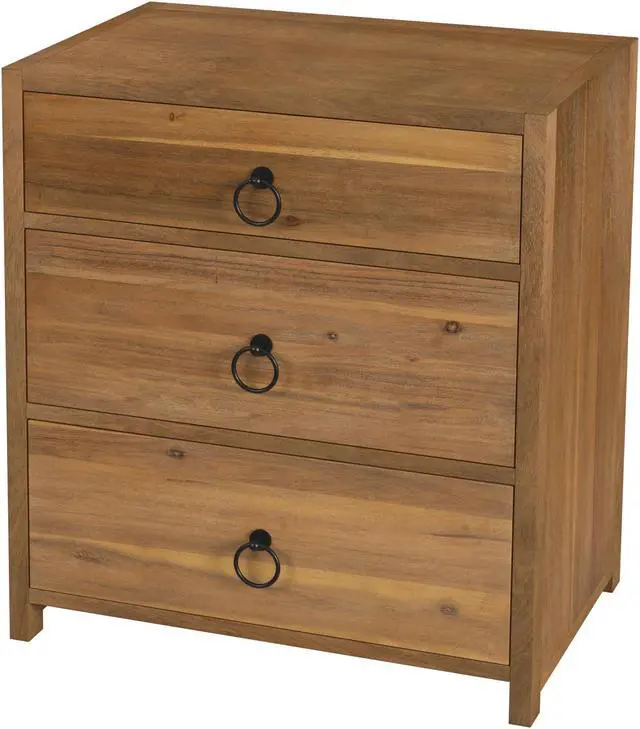 Main image of Butler Specialty Company Lark Natural 3 Drawer Nightstand, Light Brown