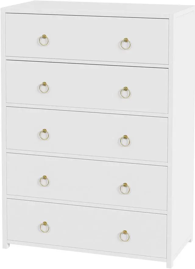Main image of Butler Specialty Company Lark 5 Drawer Dresser, White