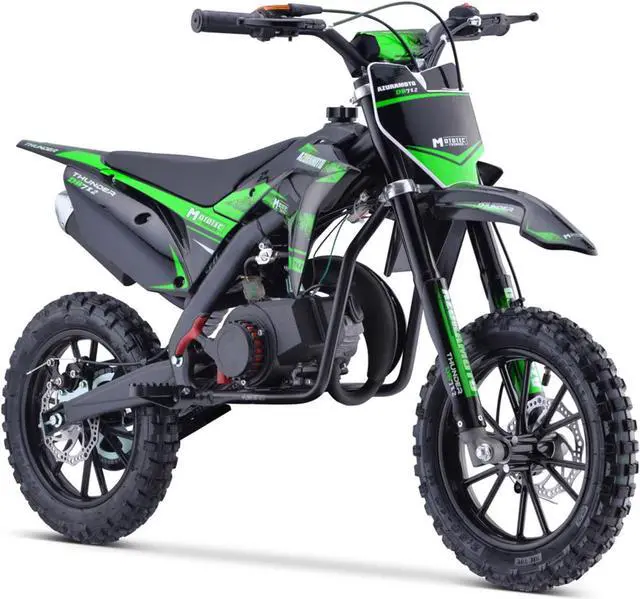 Main image of MotoTec Thunder 50cc 2-Stroke Kids Gas Dirt Bike Green