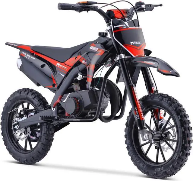 Main image of MotoTec Thunder 50cc 2-Stroke Kids Gas Dirt Bike Red