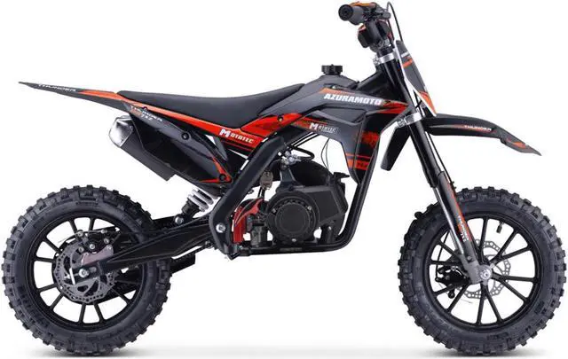 Alt view image 2 of 12 - MotoTec Thunder 50cc 2-Stroke Kids Gas Dirt Bike Red