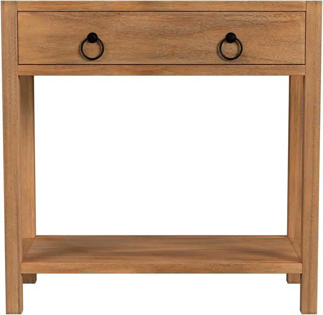 Alt view image 2 of 12 - Butler Specialty Company Lark 30" Natural Wood 1 Drawer Nightstand, Light Brown