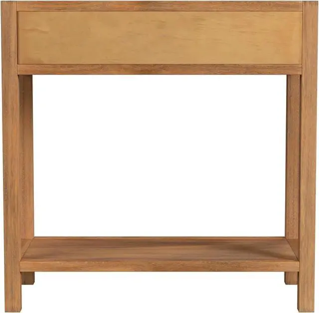 Alt view image 4 of 12 - Butler Specialty Company Lark 30" Natural Wood 1 Drawer Nightstand, Light Brown