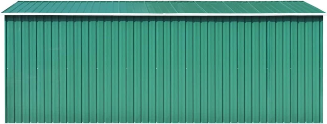 Alt view image 4 of 4 - vidaXL Garden Shed 101.2" x 192.5" x 71.3" Metal Green