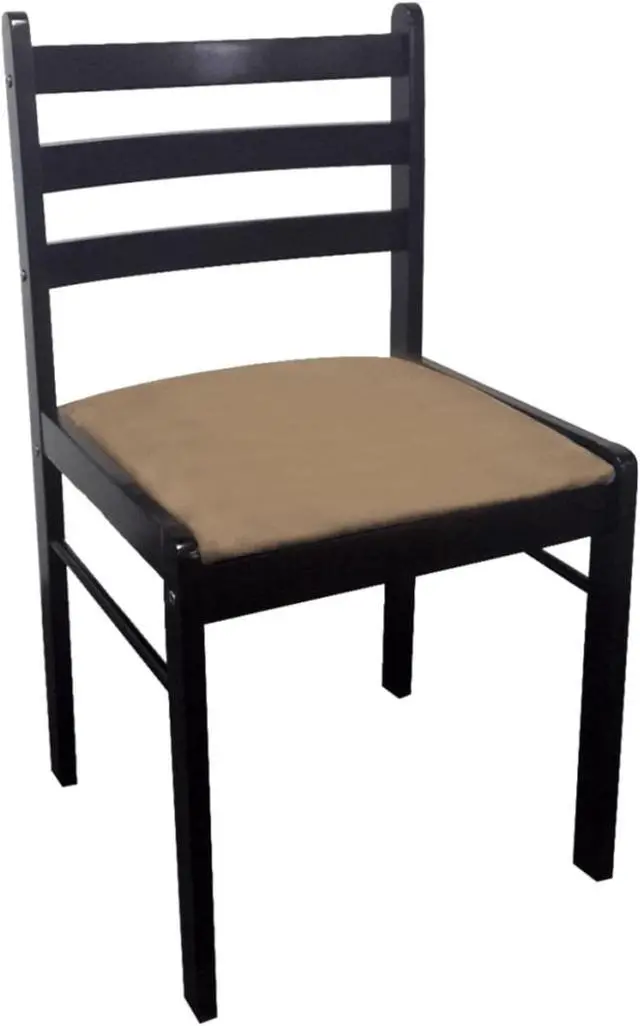 Alt view image 4 of 8 - vidaXL Dining Chairs 2 pcs Brown Solid Rubber Wood and Velvet