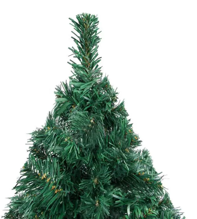 Alt view image 2 of 10 - vidaXL Artificial Christmas Tree with LEDs&Ball Set Green 94.5"