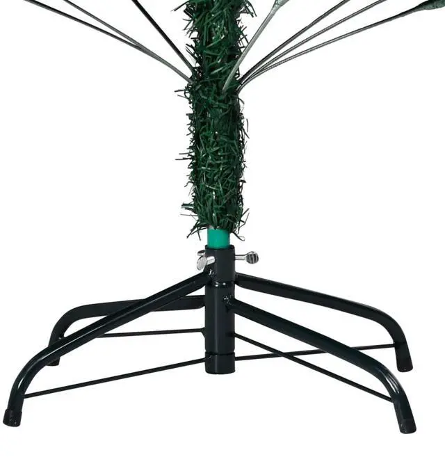 Alt view image 3 of 10 - vidaXL Artificial Christmas Tree with LEDs&Ball Set Green 94.5"