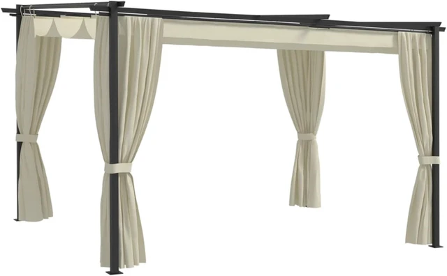 Main image of vidaXL Gazebo 13.1'x9.8' Cream
