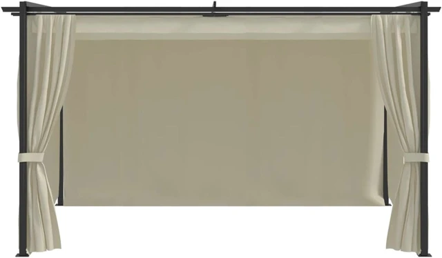 Alt view image 3 of 4 - vidaXL Gazebo 13.1'x9.8' Cream