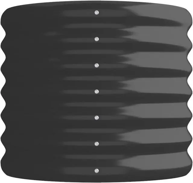 Alt view image 4 of 10 - vidaXL Garden Raised Bed Powder-coated Steel 44.9"x15.7"x14.2" Anthracite