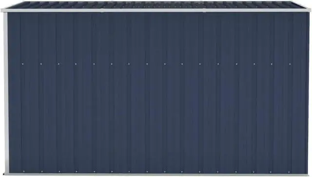 Alt view image 4 of 10 - vidaXL Wall-mounted Garden Shed Anthracite 46.5"x113.4"x70.1" Steel