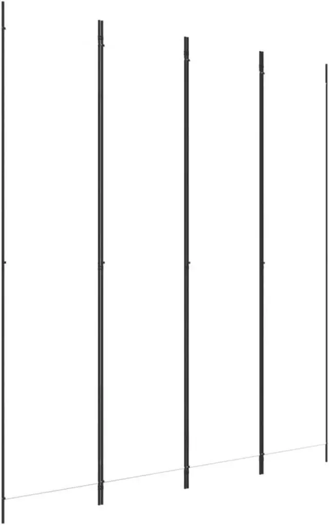 Alt view image 2 of 10 - vidaXL 4-Panel Room Divider White 78.7"x86.6" Fabric
