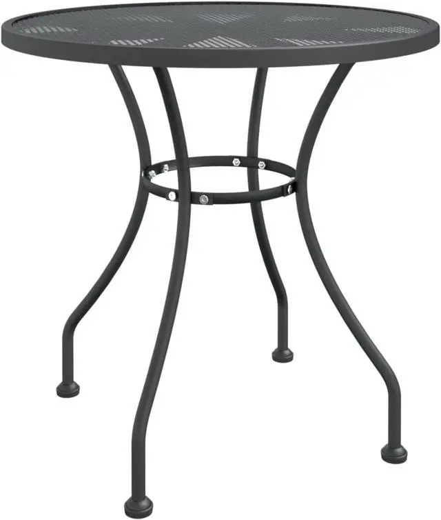 Alt view image 4 of 10 - vidaXL 5 Piece Patio Dining Set Expanded Metal Mesh Anthracite