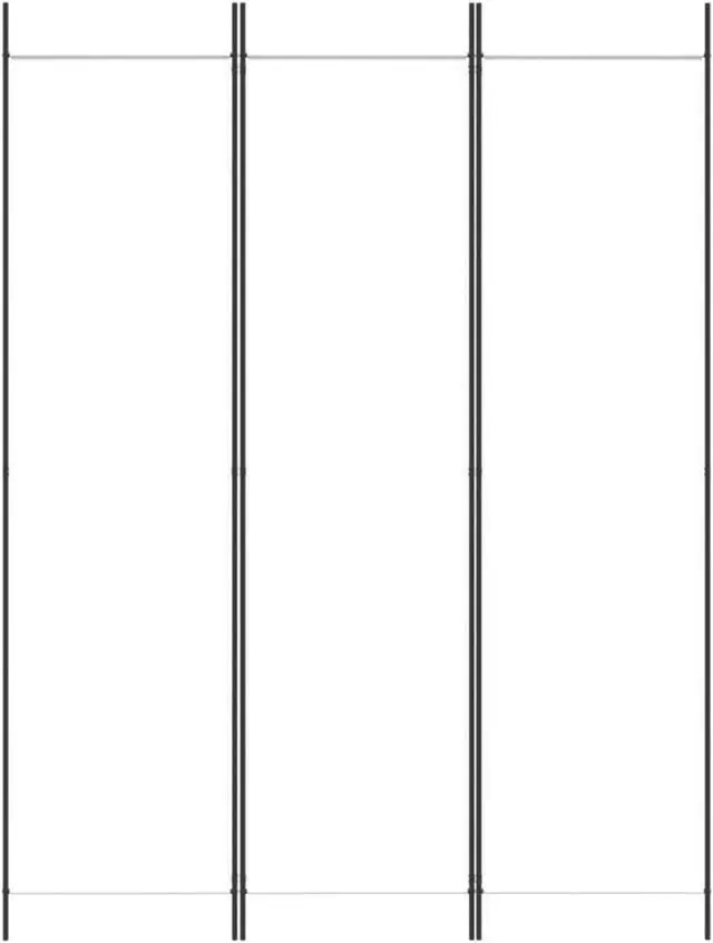 Alt view image 3 of 10 - vidaXL 3 Panel Room Divider Privacy Screen for Room Separation White Fabric
