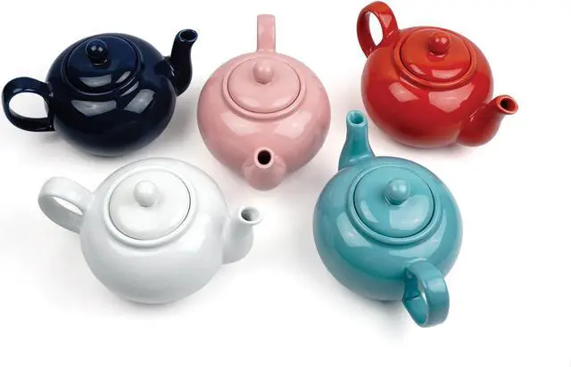 Alt view image 6 of 6 - RSVP International 16oz Stoneware Teapot, Blue
