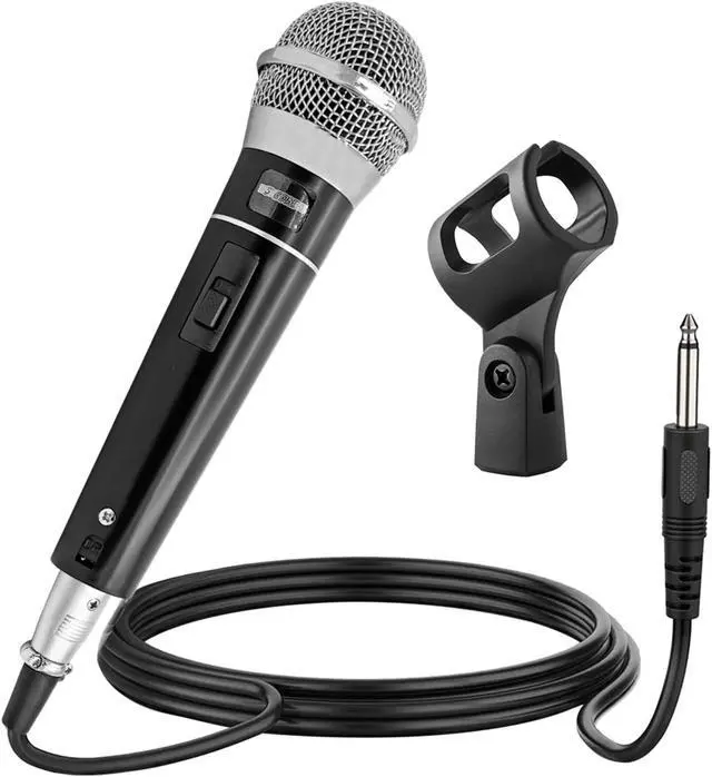 Alt view image 8 of 12 - 5 Core Microphone XLR Dynamic Mic Karaoke Singing Handheld Microfono Wired Professional Unidirectional 1/4 Plug In Cord Connection for Vocal DJ Music - PM 100