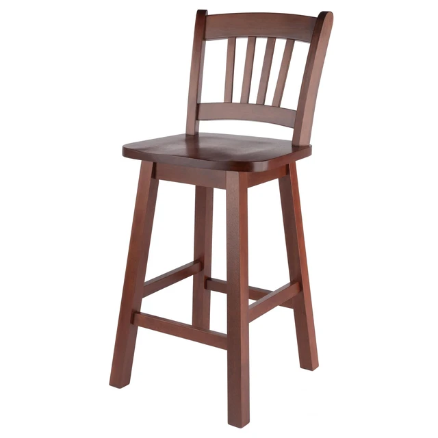 Alt view image 12 of 14 - Winsome Wood Fina Swivel Seat Counter Stool, Walnut