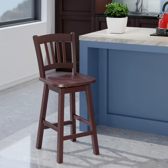 Alt view image 11 of 14 - Winsome Wood Fina Swivel Seat Counter Stool, Walnut