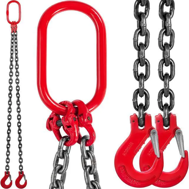 Main image of VEVOR 2/5 5ft G80 Lifting Chain Sling Double Leg