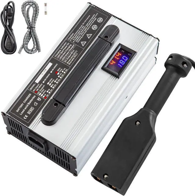 Main image of VEVOR 36v 18a Golf Cart Battery Charger D Type Plug 2 Leds For Club Car Ez Go Yamaha