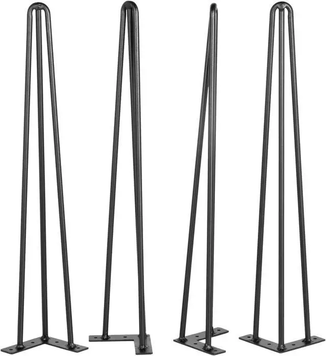 Main image of VEVOR Hairpin Table Legs 20 inch, Set of 4 DIY Desk Table Legs 3 Rods Heavy Duty
